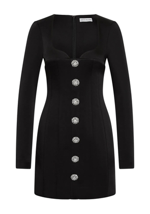 Rebecca Vallance Annaleigh button mini dress - Black