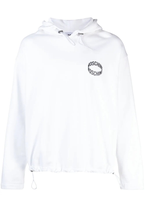 Moschino logo-appliqué organic cotton sweatshirt - White