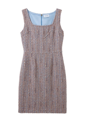 St. John Diagonal lurex tweed dress - Periwinkle Rose Lurex Multi