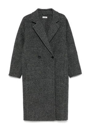 Soft Goat Herringbone coat - Grey