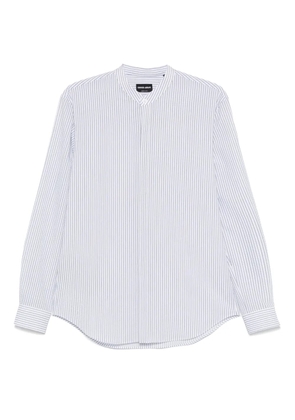 Giorgio Armani striped cotton shirt - Blue