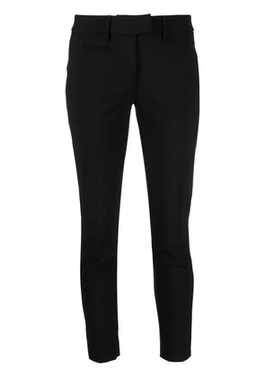 DONDUP contrast four-pocket slim trousers - Black