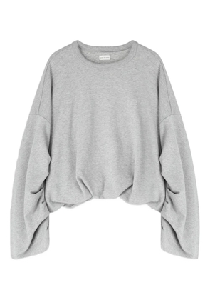 DRIES VAN NOTEN draped sweatshirt - Grey