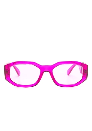 Versace Eyewear Medusa Biggie rectangle-frame - Pink