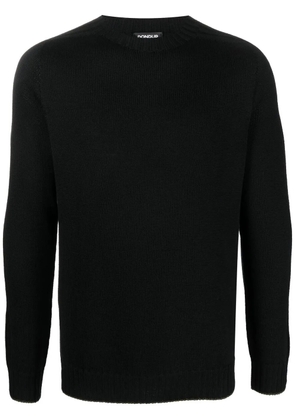 DONDUP ribbed-detail knit jumper - Black