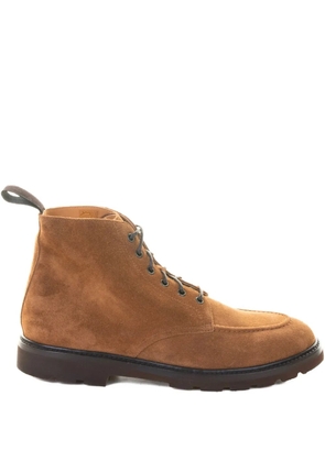 Henderson Baracco lace-up suede ankle boots - Brown