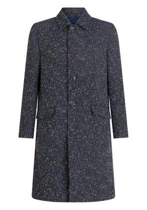 ETRO contrasting-trim button-down coat - Grey