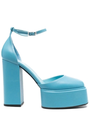 3juin platform-sole 90mm pumps - Blue