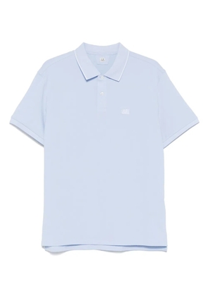 C.P. Company logo-patch polo shirt - Blue