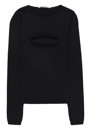 Stella McCartney cut-out detail knit top - Black