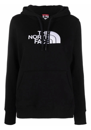 The North Face embroidered-logo drawstring hoodie - Black