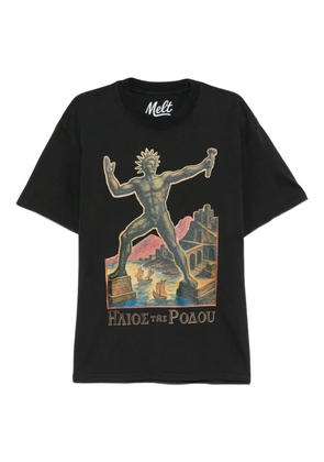 Melt cotton printed T-shirt - Black