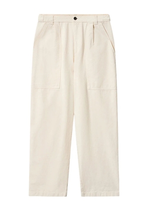 MARANT Ilyan cotton trousers - Neutrals