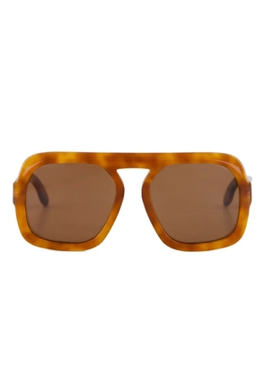 Emmanuelle Khanh 1997 tortoiseshell oversized sunglasses - 296
