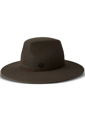 Maison Michel Kyra felt Fedora hat - Brown