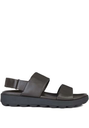 Geox leather double-strap sandals - Brown