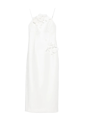 Acler Bilston floral-embellishment midi dress - White
