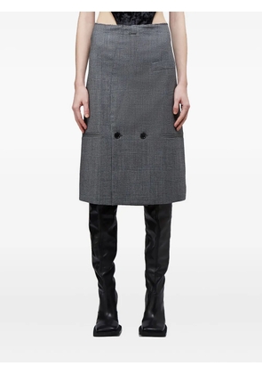 VETEMENTS double-breasted pocket skirt - Grey
