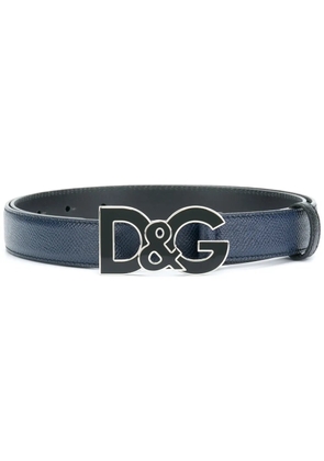 Dolce & Gabbana logo belt - Blue
