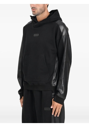 Versace Jeans Couture logo-patch hoodie - Black