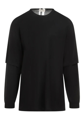 MORDECAI double layer sweater - Black