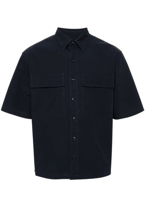 TELA GENOVA chest-pocket short-sleeve shirt - Blue