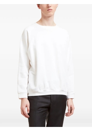Aiezen crew-neck raglan-sleeve sweatshirt - White