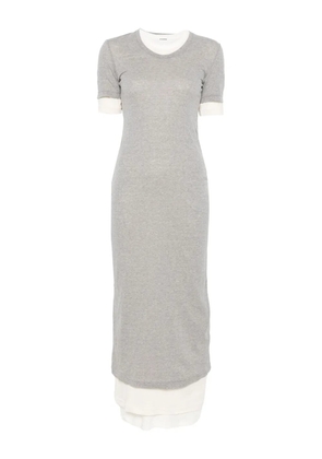 JIL SANDER+ layered maxi dress - 971 BEIGE/GREY