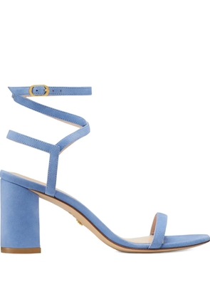 Stuart Weitzman Merinda Block crossover ankle strap sandals - Blue