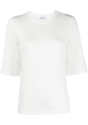 Rodebjer fine-ribbed organic cotton T-shirt - White
