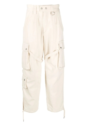 MARANT Eusebio cotton cargo pants - Neutrals