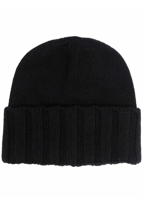Emporio Armani cashmere beanie hat - Black
