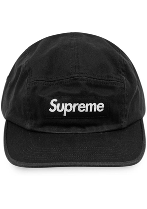 Supreme Camp II washed chino twill cap - Black