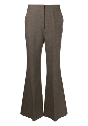 Nanushka high-rise flared trousers - Brown