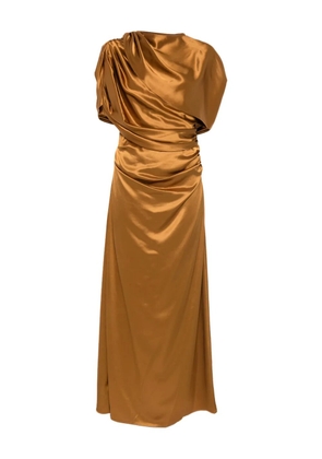 MALINA draped maxi dress - Gold