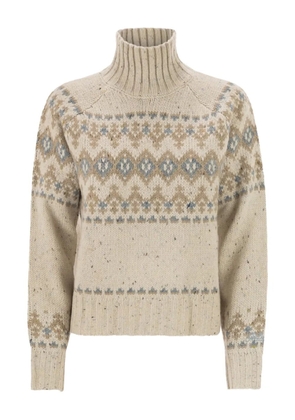 MC2 Saint Barth Myra Donegal high-neck sweater - Neutrals