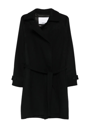 Costumein belted double-breasted coat - Black