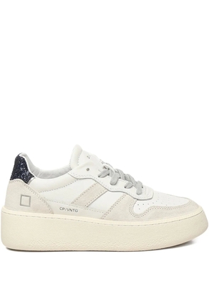 D.A.T.E. glitter-detailing platform sneakers - White