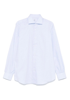 Mazzarelli patterned-jacquard shirt - Blue