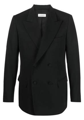 Lanvin double-breasted wool blazer - Black