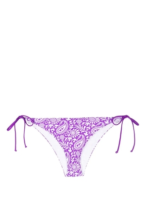 MC2 Saint Barth paisley-print bikini bottoms - Purple