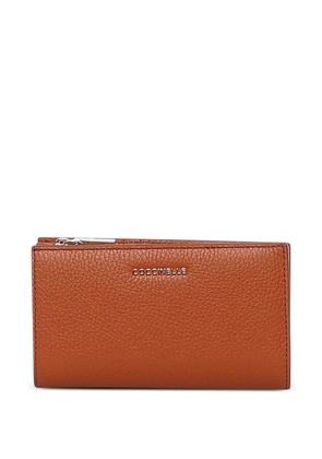 Coccinelle zip leather wallet - Brown