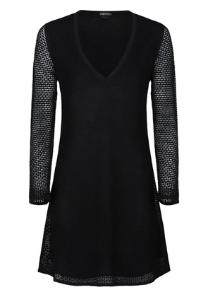 TOM FORD knitted mini dress - Black