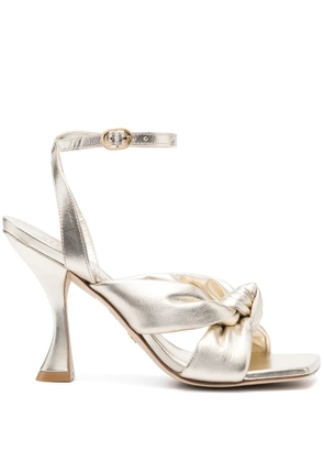 Stuart Weitzman Playa Ankle-strap 100mm Knot sandals - Gold