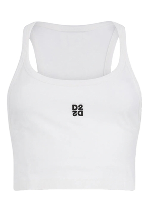 DSQUARED2 logo tank top - White
