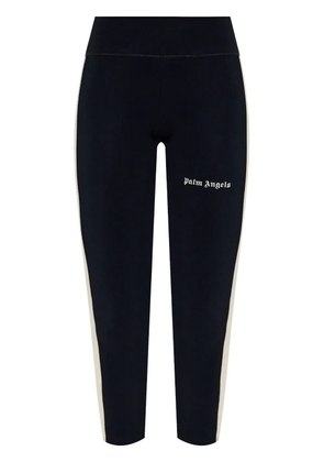 Palm Angels logo-print cropped leggings - Black