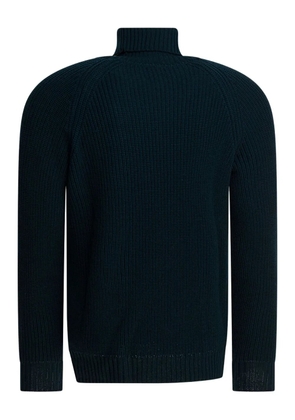 RAKKI ribbed roll-neck sweater - Blue