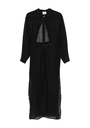 Le Kasha linen midi dress - Black