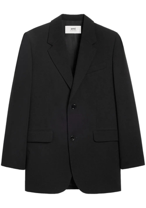 AMI Paris single-breasted virgin wool blazer - Black
