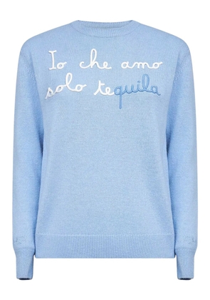MC2 Saint Barth embroidered-detail sweater - Blue